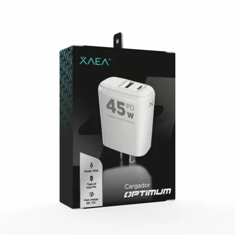 ADAPTADOR-CARGADOR 220V MODX-B016 OPTIMUM - 5A - 1USB + TIPO C - XAEA
