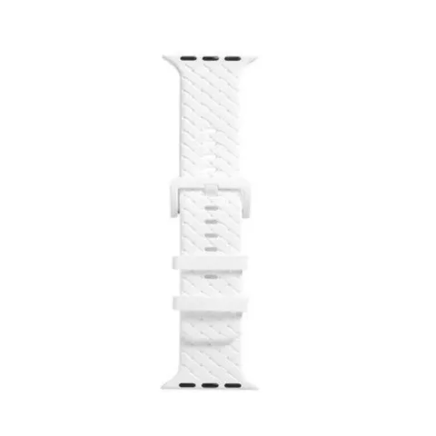 MALLA RELOJ MODS-766 SILICONA TRENZADA 38 - ST - BLANCO