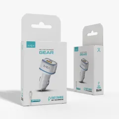 CARGADOR 12V GEAR MODS-504 - 1 USB 1 TC + CABLE TIPO C - ONLY - BLANCO