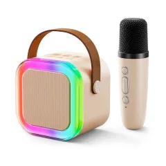 PARLANTE 3'' CON MIC MINI - MODS-901 LUMI - STOCK - BLANCO