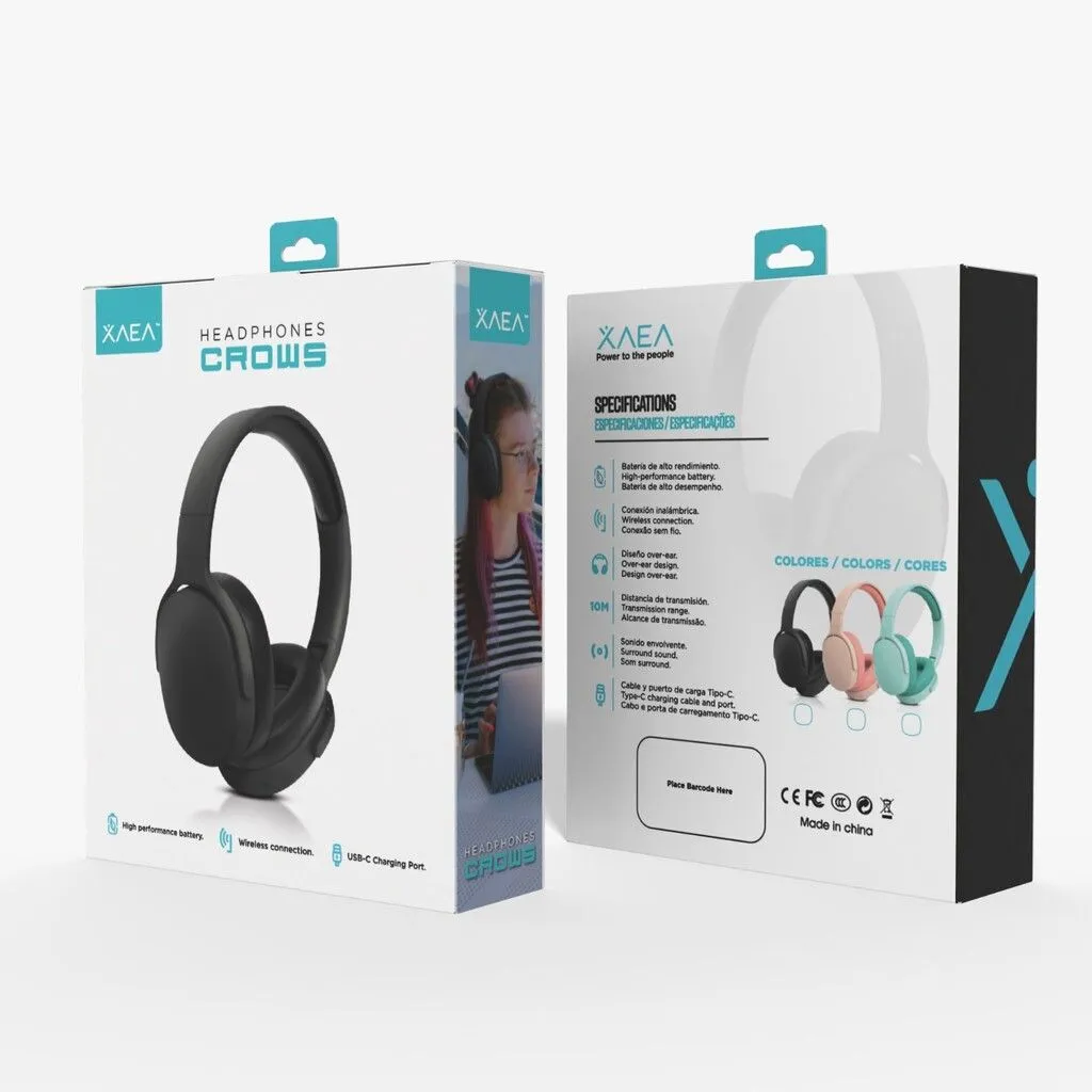 AURICULAR BT MODO-706 CROWS - ROSA
