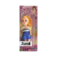 MUÑECA MINI FASHION GIRL 3776-9 - ZUMO - PELIRROJA