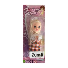 MUÑECA MINI FASHION GIRL 3776-9 - ZUMO - RUBIA