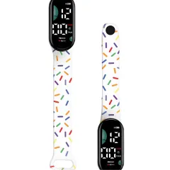 WATCH BAND KIDS CONFETTI MODS-769 - ST - BLANCO