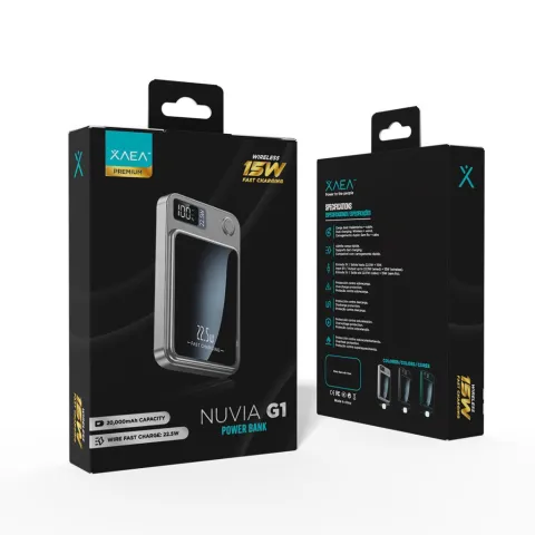 POWER BANK INALAMBRICO NUVIA G1 MODX-000K - XAEA - NEGRO
