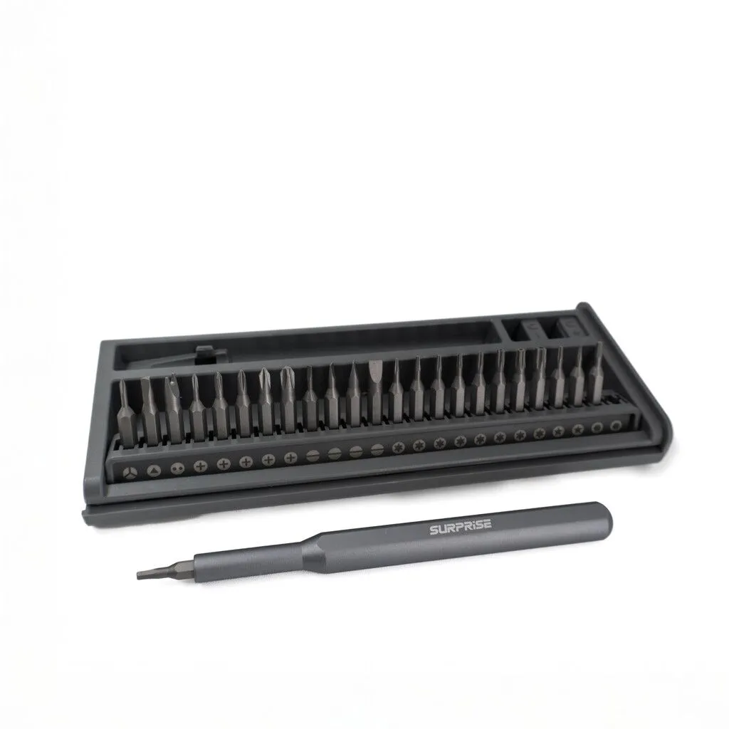 JUEGO DE DESTORNILLADORES DE PRECISION 26 EN 1 CRV ACERO (GRIS FOSFATO) J2008-2