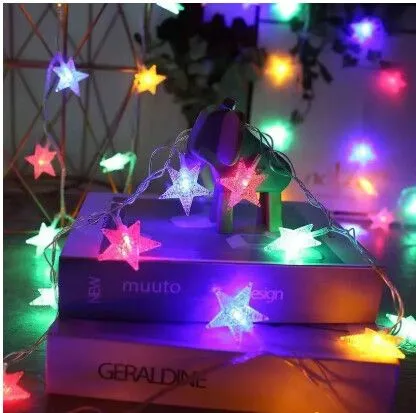 GUIRNALDA NAVIDEÑA ESTRELLA 3M/20 LUCES/USB MODV-0019 - VARIOS - COLORES