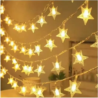 GUIRNALDA NAVIDEÑA ESTRELLA 3M/20 LUCES/USB MODV-0019 - VARIOS - LUZ CALIDA