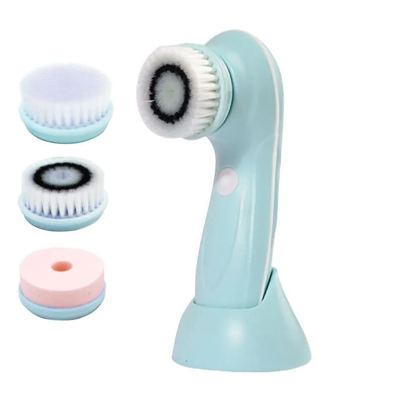 CEPILLO FACIAL RECARGABLE + 3 CABEZALES MODS-863 - ST - CELESTE