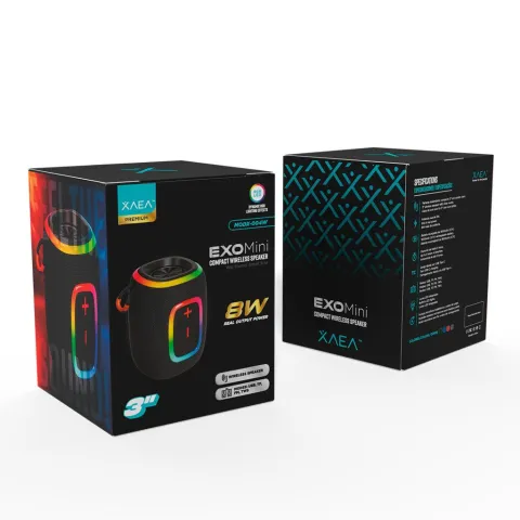 PARLANTE 3'' EXO MINI - MODX-004W - XAEA - ROJO