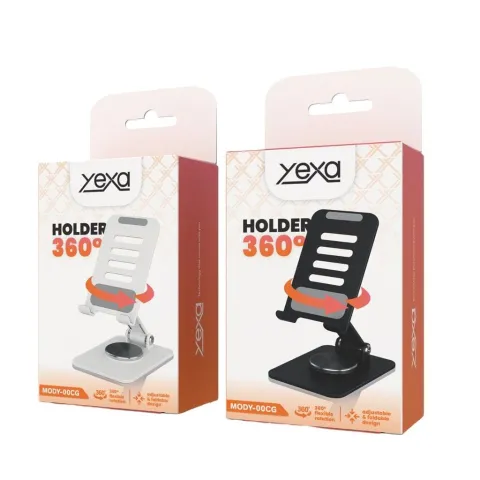 HOLDER ESCRITORIO GIRATORIO REFORZADO MODY-00CG - YEXA - NEGRO