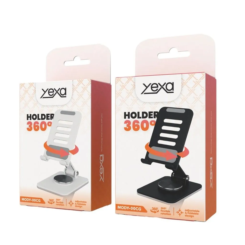 HOLDER ESCRITORIO GIRATORIO REFORZADO MODY-00CG - YEXA - NEGRO