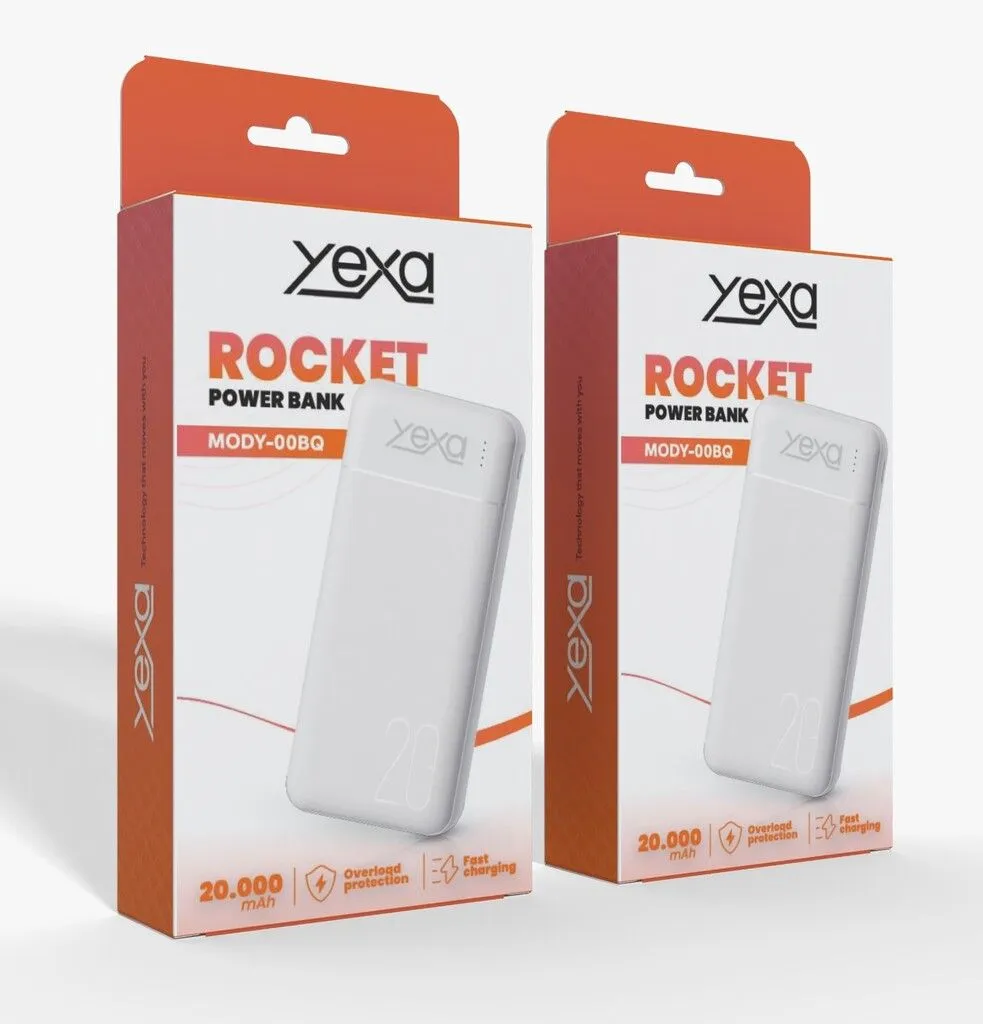 POWER BANK ROCKET-Y03 MODY-00BQ - YEXA - BLANCO