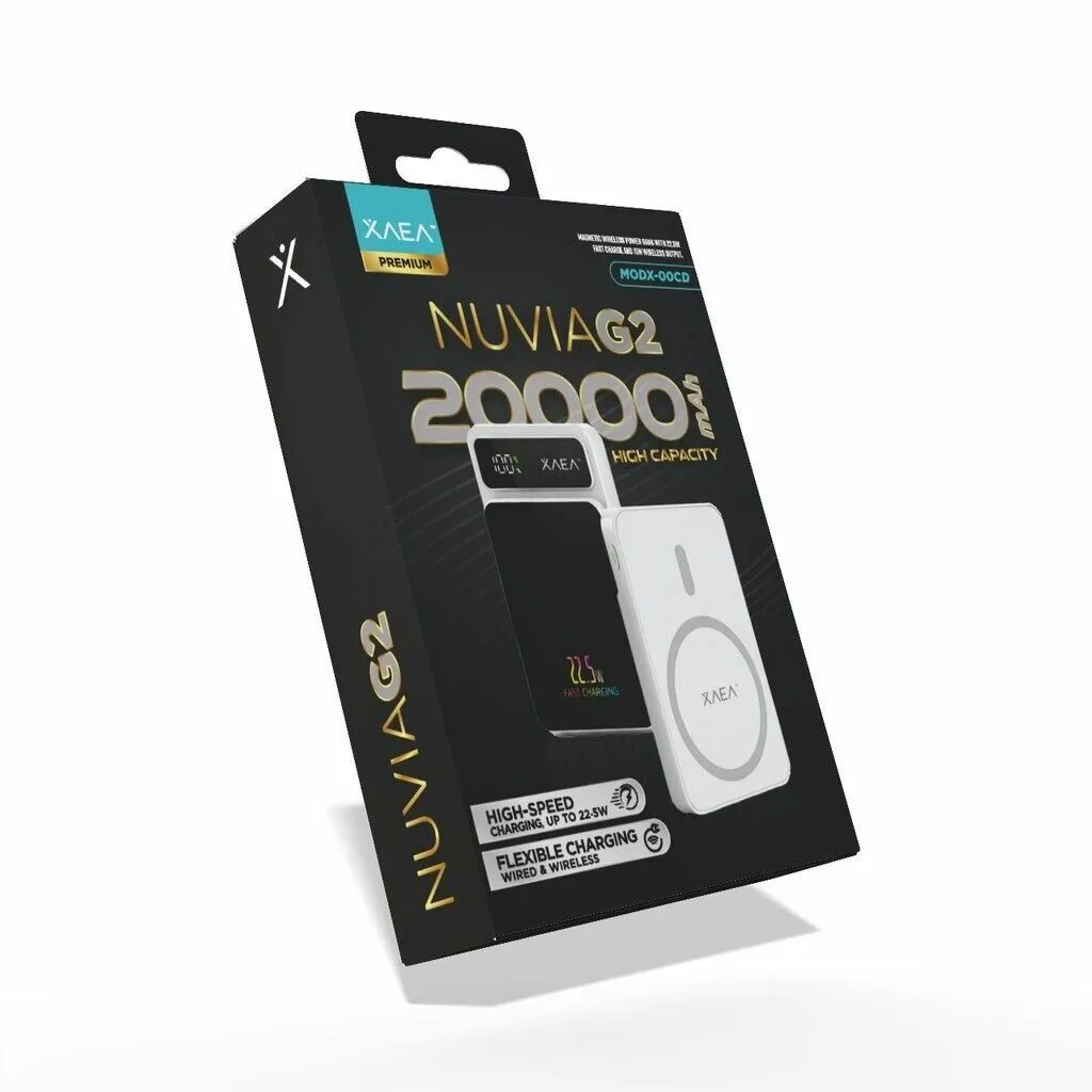 POWER BANK NUVIA G2 KJ-CX10 WIRELESS 20000 MAH MODX-00CD - XAEA - BEIGE