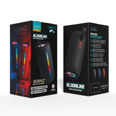 PARLANTE 3'' BLOOMLINE - MODX-0051 - XAEA - ROJO