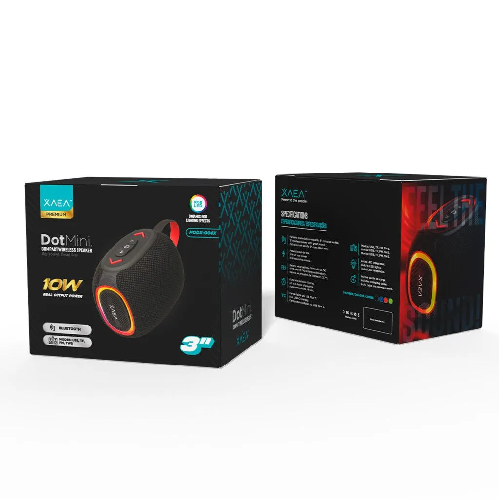 PARLANTE 3'' DOT MINI - MODX-004X - XAEA - NEGRO