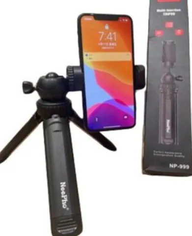 SOPORTE + SELFIE STICK EXTENSIBLE CON CABEZAL MOVIL MODV-009M - VARIOS - NEGRO