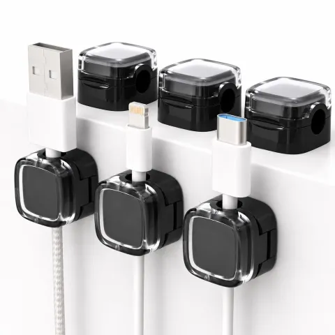 ORGANIZADOR PARA CABLES MAGNETICO PACK X 6 MODV-00DN - VARIOS - NEGRO