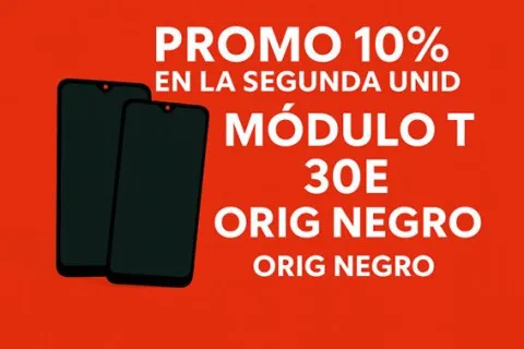 PROMO 10% EN LA SEGUNDA UNID MODULO T 30E ORIG NEGRO