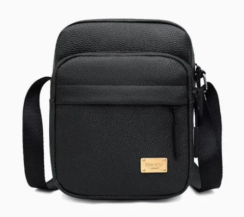 BOLSO  CUADRADO SIMIL CUERO MODV-00LP - VARIOS - NEGRO