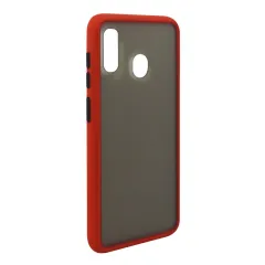 TPU BORDES COLORES MOD154 IP 11 PRO  ROJO