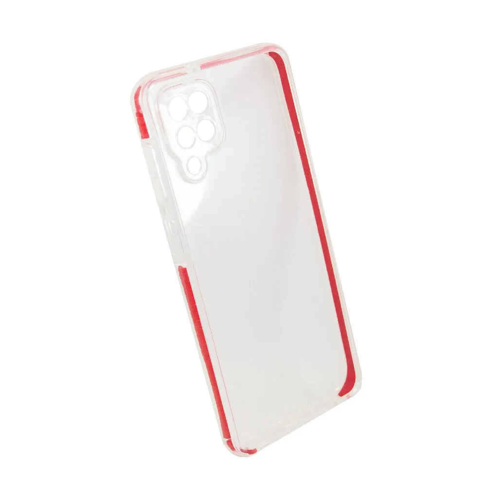 TPU ACRILICO TRANSP. MOD 157 - SAM A52S - ROJO
