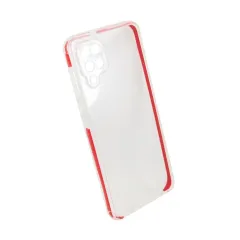 TPU ACRILICO TRANSP. MOD 157 - SAM A52S - ROJO