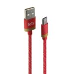 CABLE USB MOD02 - JEAN - V8 - ROJO - Imagen 3