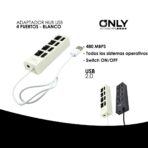 ADAPTADOR HUB USB 4 PUERTOS - BLANCO - Imagen 4
