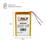 BATERIA DE TABLET 406090  - 3500mAh - 6 x 9 cm