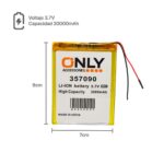 BATERIA DE TABLET 357090  - 3000mAh  - 7 x 9 cm