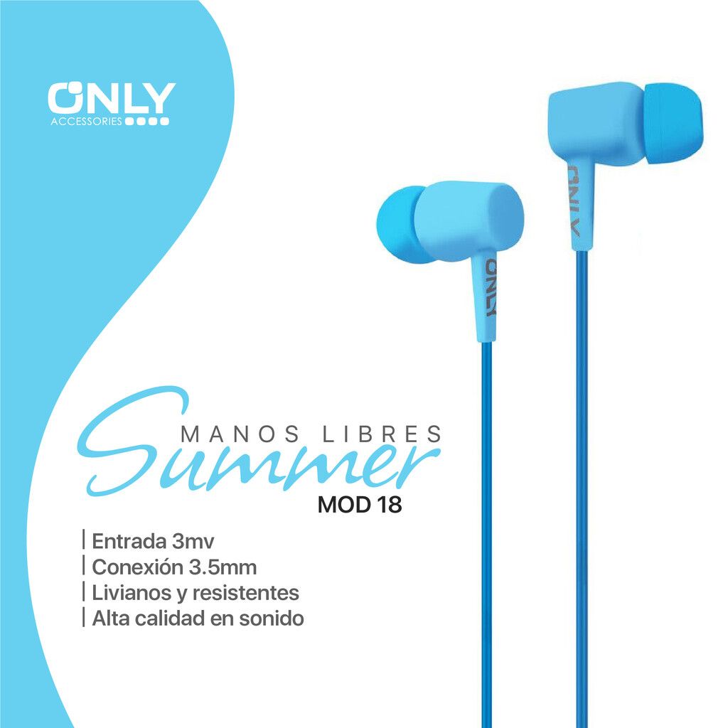 MANOS LIBRES SUMMER MOD18 - AZUL MANOS LIBRES SUMMER MOD18 - AZUL - Imagen 4