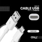 CABLE USB MOD 72 - ONLY - TIPO C - 2 MTS - Imagen 4