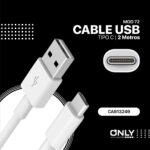 CABLE USB MOD 72 - ONLY - TIPO C - 2 MTS - Imagen 4