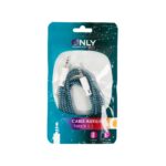 CABLE AUX 3,5 MOD129 - TELADO - AZUL