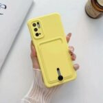 TPU TARJETERO ANTICAIDA IP 13 PRO MAX - AMARILLO