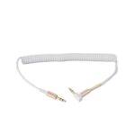 CABLE AUX 3,5 MOD69 - 1,8 METROS - ESPIRAL - BLANCO - Imagen 2
