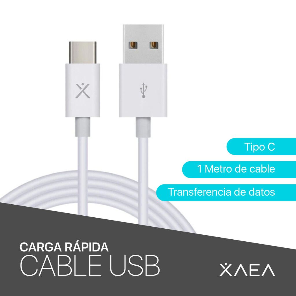 CABLE USB MOD 74 QUALY 4.4 AMP - XAEA - TIPO C - 1 MTS CABLE USB MOD 74 QUALY 4.4 AMP - XAEA - TIPO C - 1 MTS - Imagen 4