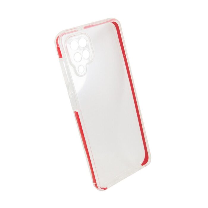 TPU ACRILICO TRANSP. MOD 157 - SAM A52 - ROJO