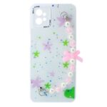 TPU MOD522 GLITTER CHAINS - MOT G31 / G41 - ONLY - BLANCO