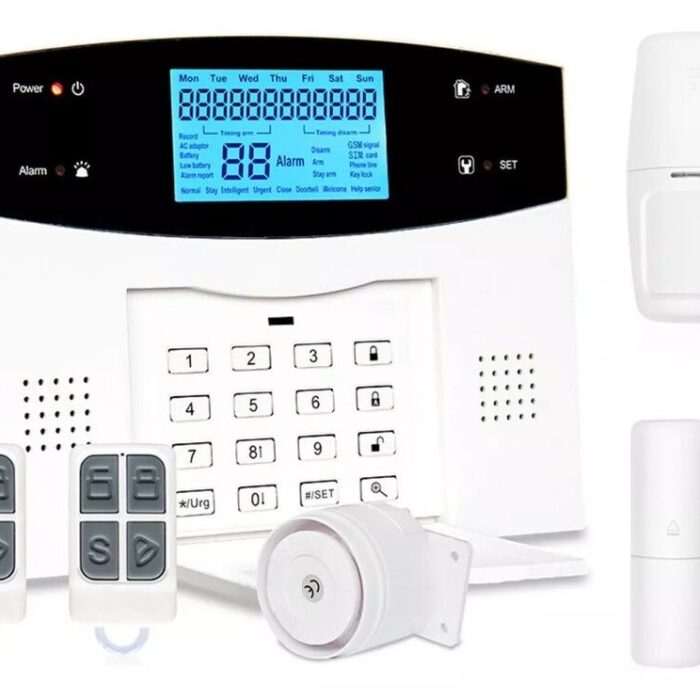 KIT ALARMA GSM/WIFI/PSTN CON SENSORES Y SIRENA