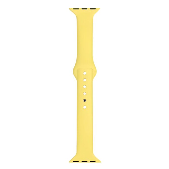 MALLA RELOJ MODS-752 SILICONA LISA 38 - ST - AMARILLO