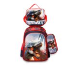 MOCHILA SET INFANTIL DINOSAURIO MODS-1120 - ST - ROJO