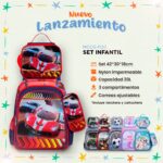 MOCHILA SET INFANTIL AUTO MODS-1120 - ST - ROJA - Imagen 3