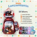 MOCHILA SET INFANTIL DINOSAURIO MODS-1120 - ST - ROJO - Imagen 3