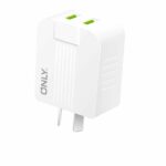 ADAPTADOR-CARGADOR 220V MODO-006 - 2USB - ONLY - BLANCO - Imagen 2