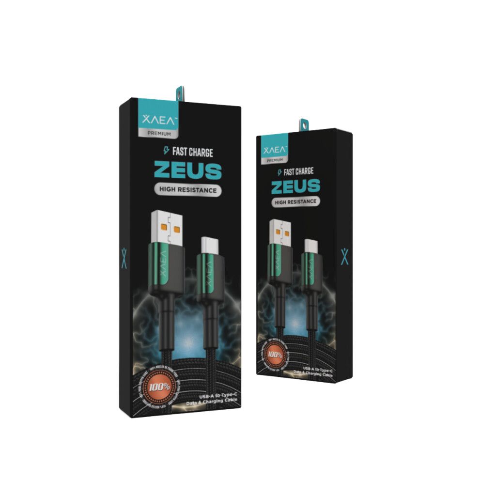 CABLE USB TIPO C MODX-103 - ZEUS - XAEA - VERDE CABLE USB TIPO C MODX-103 - ZEUS - XAEA - VERDE - Imagen 1
